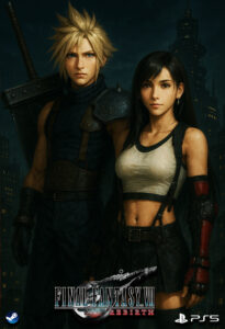 Final Fantasy 7 Rebirth Cloud Tifa Wall Art