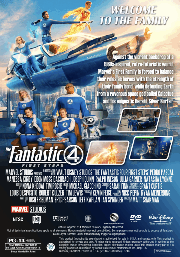 The Fantastic Four: First Steps (DVD, 2025) - Image 2