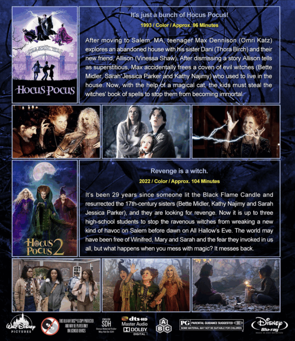 Hocus Pocus & Hocus Pocus 2 (Blu-ray, Double Feature) - Image 2