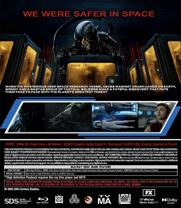 Alien: Earth – Season One (2-Disc All-Region Import DVD) - Image 2