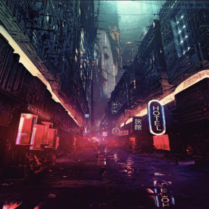 Blade Runner Street Scene (19x13 Wall Art Poster, Warner Bros.)