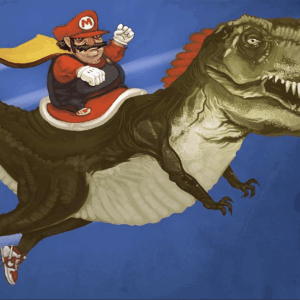 Mario and Yoshi – “Partners in Blech” (Poster, 13x19)