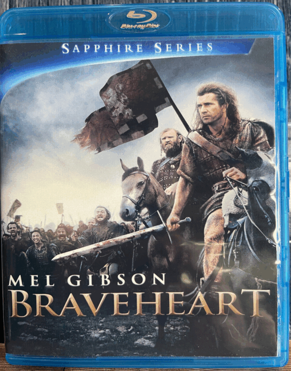 Braveheart (Sapphire Series) (Blu-ray, 1995) Preowned with Custom Cover