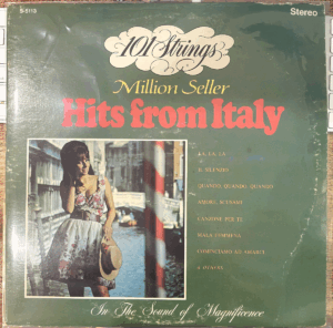 101 Strings‎ Million Seller Hits From Italy Alshire S-5113 12" Vinyl LP Record