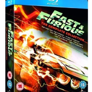 Fast & Furious 1–5 Collection (Blu-ray, 2011, Universal Pictures) Preowned