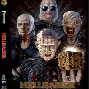 Hellraiser (Blu-ray Custom Cover, 1987, New World Pictures) Art and Case Only, No Movie