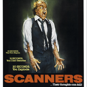 Scanners (13x19 Poster, 1981, AVCO Embassy Pictures) Reproduction, Brand New